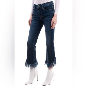 Frame Womens Le Crop Mid-Rise Crop Boot Cut Jeans 28